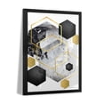 thumbnail image 2 of Premium Framed Art Print - Abstract Geo Black Gold I, 2 of 3