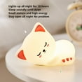 Cute Silicone Night Light Soft Light Animal Pat Light Bedroom Bedside ...