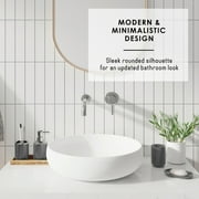 Nestl 23 Piece Bathroom Accessory Gift Set, Bathroom Shower Curtain Set, And Bath Rug Set, Gray