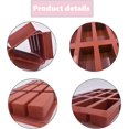 thumbnail image 3 of Moldes de Silicona Rectangulares con Huellas Molde de Silicona para Tarta de Queso Moldes de Silicona para Barra de Granola Molde Rectangular de Silicona Suave y Fácil de Desmoldar para Pan Tortas de, 3 of 5