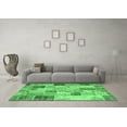 thumbnail image 3 of Ahgly Company Indoor Rectangle Patchwork Emerald Green Transitional Area Rugs, 8' x 12', 3 of 4