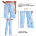 thumbnail image 4 of Pantalones de mujer Pantalones con diseño de lazo de cintura alta Pantalones Poliéster Lavado a máquina para deportes en casa 2048 XL, 4 of 5