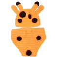 thumbnail image 2 of Baby Clothing Set Adorable Giraffe Knitted Costume Props For Newborn Boys And Girls 37-39CM Comfortable To Wear 1 Set, 2 of 3