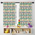 thumbnail image 5 of Blackout Kids Curtains,Colorful Dinosaurs Stripe Pattern Childrens Insulated Curtains Set Of 2,Bedroom Essentials,Toddler Room Decor 42"x54", 5 of 5