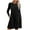 Black, variant on Dresses for Women Women's Fashion Solid Color Round Neck Long Sleeve Round Neck Dress Long Skirt Family Gifts Black, S