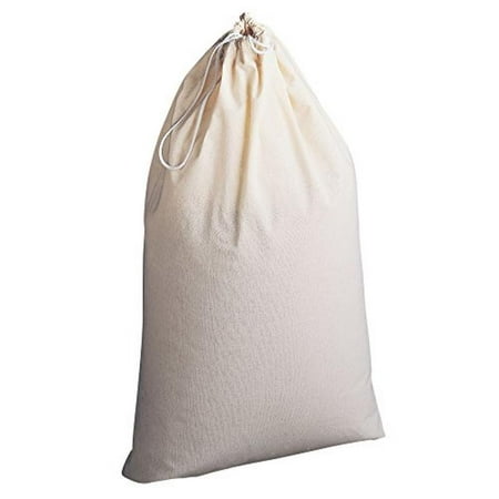Household Essentials Extra Large Natural Cotton Laundry Bag Beige