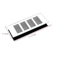 thumbnail image 1 of Grille d'Aération en Aluminium 80x200mm Argentée pour Ventilation, 1 of 4