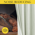 thumbnail image 6 of NICETOWN Short Blackout Curtains Noise Reducing Room Darkening Modern Privacy Drapes for Bedroom Window Treatment, W42 x L63, Sage Green, Set of 2, 6 of 8