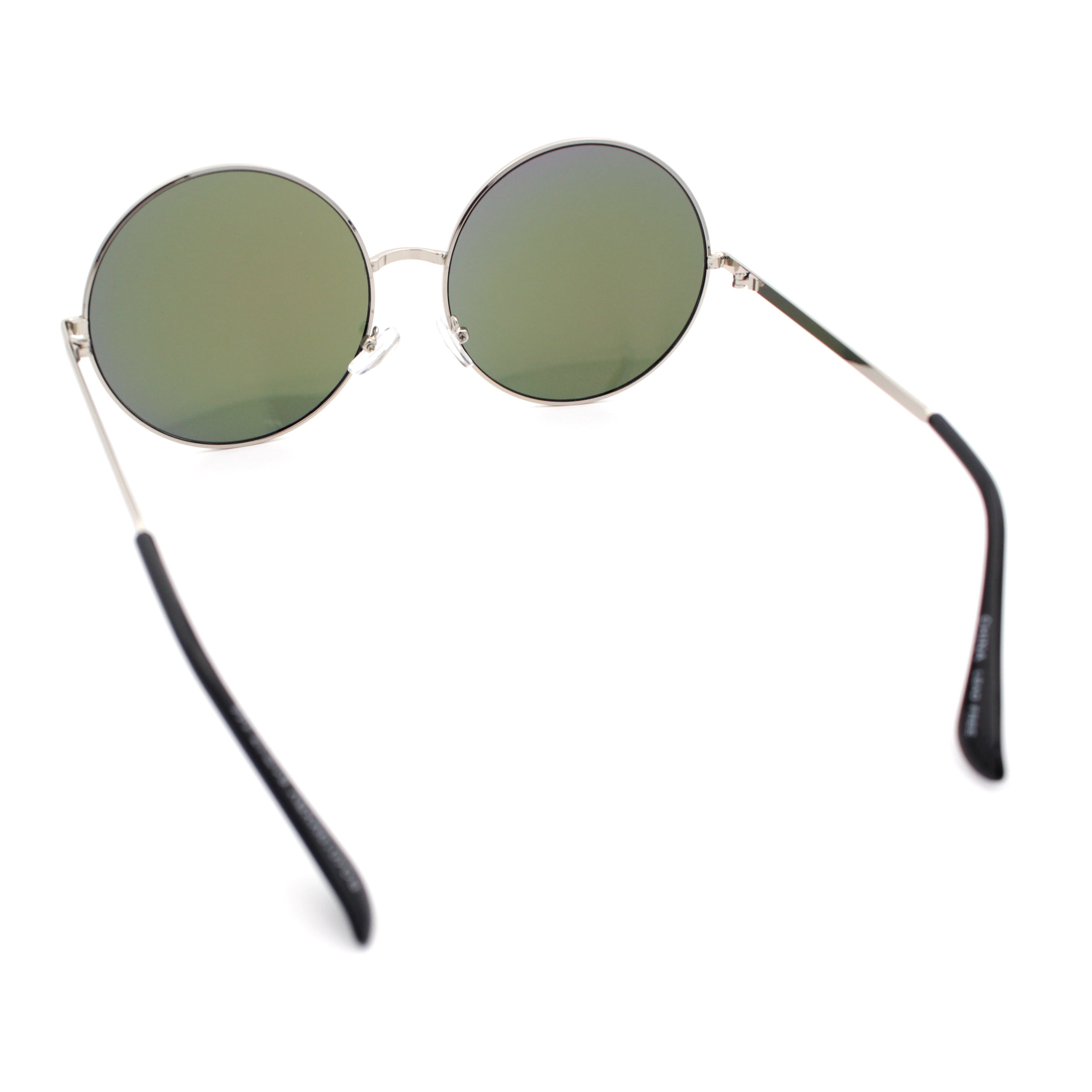 Color Mirror Iconic Hippie Oversize Round Circle Lens