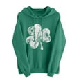 thumbnail image 2 of Pantalons pour Femmes Imprimé Saint-Patrick Décontracté Manches Longues Sweat à Capuche Ample Saint-Patrick, 2 of 5