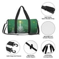 thumbnail image 6 of Fotbe Christmas Green Pattern Foldable Sports Gym Bag with Wet Dry Pocket, Ultralight Travel Bag, Large Capacity Duffel Bag, Splash Proof Carry on Bag, Overnight Bag, Weekender Bag, 6 of 8