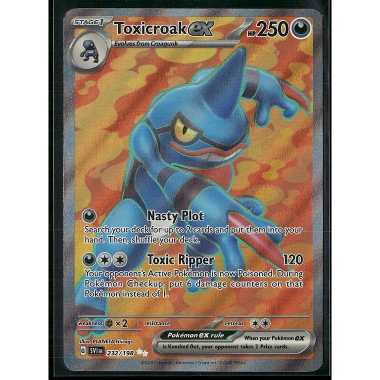 toxicroak ex pokemon card value PSA 10 [D] Nasty Plot Search your deck for up to 2 cards and put them into your hand The Cards Of Pokmon TCG: