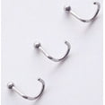 thumbnail image 2 of C & C 20G (.8mm) Corkscrew Nose Ring with A Ball Wearable Space : 6.5mm -1/4'' (2 Piece) (3mm Ball (0.11'')) (B/6/4), 2 of 2