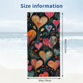 thumbnail image 3 of PHYHOO Pink and Hearts Beach Towels Quick Dry Towel for Beach Microfiber Sand Free Pink Love Heart Summer Microfiber Bath Towel Pool Travel Swimming 30x60in, 3 of 8