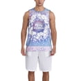 thumbnail image 6 of Rocae Round Snow Merry Christmas for Men's Basketball Jersey Lightweight and Breathable Athletic Tank Top,Quick-Drying Sports Jersey Small, 6 of 9