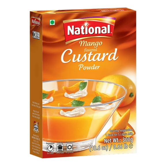 NATIONAL Mango Custard Powder - 300 Grams (10.6oz)