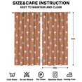 thumbnail image 2 of Mushroom Curtains-Blackout Curtains Bedroom Decor Living Room Darkening Grommet Window Drapes 2 Panels Set 42x84 inch, 2 of 2