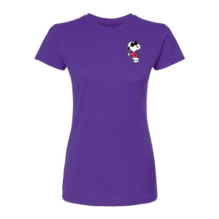 Peanuts - Joe Cool Pattern - Juniors Fitted Graphic T-Shirt