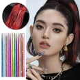 thumbnail image 4 of With Hair Braiding Tools Sparkle Shiny Hair Wig Colorful Colored Glitter Hair Thread Exquisite Glitter Hair Braiding Tools Exquisite Hair String Christmas, 4 of 8