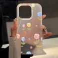 thumbnail image 1 of Luxury Flowers Case For iPhone 15 Pro Max Cases iPhone 11 14 Pro Max 12 13 Mini 16 Plus Cases Soft Matte Protective Covers Funda AQ25 For iPhone 15 Pro, 1 of 6