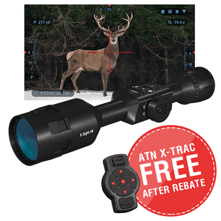 ATN X-Sight 4K Buckhunter Smart Daytime Rifle Scope 3-14x - Ultra HD 4K technology with Full HD Video, 18+h Battery, Ballistic Calculator, Rangefinder, WiFi, E-Compass, Barometer, IOS & Android (Best Duplicate File Finder For Android)