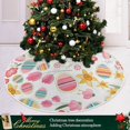thumbnail image 6 of FMSHPON Easter Tree Skirt Colorful Eggs Bunny Xmas Christmas Tree Skirt Stand Mat for Holiday Party Decoration Indoor Outdoor 36 inches, 6 of 6