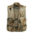 thumbnail image 1 of LUXUR Mens With Multiple Pockets Cargo Jacket Fishing Climbing Utility Vests Desert 2XL, 1 of 5