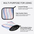 thumbnail image 3 of Yayeee Oven Mitts and Pot Holder Set of 2 Heat Resistant Kitchen Gloves Baking Hot Pad, Abstract Pink, 3 of 5