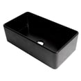 thumbnail image 4 of Black Matte Smooth Apron 33" x 18" Single Bowl Fireclay Farm Sink, 4 of 9