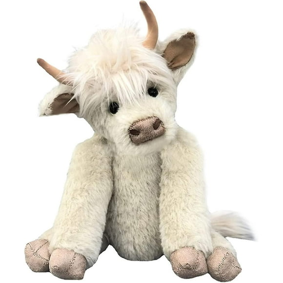 Highland Cow Plush Toy, Realistic Scottish Highland Cuddly Cattle Plushies,farm Decor Birthday Gift For Adults Kids Boys Girls