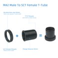 thumbnail image 1 of Male Thread Telescope Adapter,Telescope Camera Adapter Versatile SCT Camera Adapter Telescope Camera Adapter Multi-Functional, 1 of 14