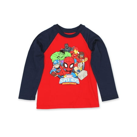 

Marvel Super Hero Adventures Boys Long Sleeve T-Shirt Tee M5H001BLYT