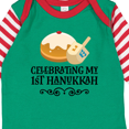 thumbnail image 4 of Inktastic 1st Hanukkah Childs Dreidel Boys or Girls Long Sleeve Baby Bodysuit, 4 of 5