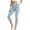 T11-Blue leggings for women, variant on DIOAZUD Women's High Waisted Capri Jeggings with Pockets Printed Yoga Pants Workout Tights Blue S-XXXL