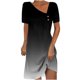 thumbnail image 1 of Mini Vestido de Verano de Manga Corta Cuello Redondo Longitud de la Ternera Media, Fluido Impreso Vestido de Verano Corto Casual, 1 of 5
