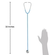 Dixie EMS Single Head Lightweight Stethoscope, Latex Free, for Doctors, Nurses, Students, Medical and Home Use - Light Blue