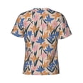 thumbnail image 6 of Qekee Lilies Flowers Classic Fit T-Shirt Men's Shirt Men's Tight Short Sleeves for Exercise, Running, Mountaineering - Lilies Flowers, 6 of 9