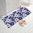thumbnail image 2 of Pioneer Flower Floral Print Pattern Bathroom Rugs Mat, Non Slip Microfiber Bathroom Rug with Rubber Backing, Soft Mats for Bathroom Floor Tub Shower, 24"x60", 2 of 5