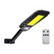 thumbnail image 2 of LED COB Solar Flood Outdoor farolas, IP65 impermeable de a amanecer Luz de área de seguridad para patio, jardín, almacén, sendero, cancha de 120COB Soledad luz de calle al aire libre, 2 of 10