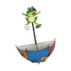 thumbnail image 5 of Maceta colgante de pared con barandilla para jardín, decoración creativa, paraguas rana verde, 5 of 9