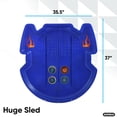 thumbnail image 2 of Blue Huge Snow Sled Large Snow Saucer for 3-4 People with Pull Rope, 1-Pack, 2 of 8
