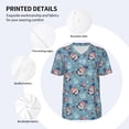 thumbnail image 5 of Fotbe Independence With Gnome Baseball Jersey Shirt for Men and Women, Casual Short Sleeves Button Down T-Shirt-Small, 5 of 9