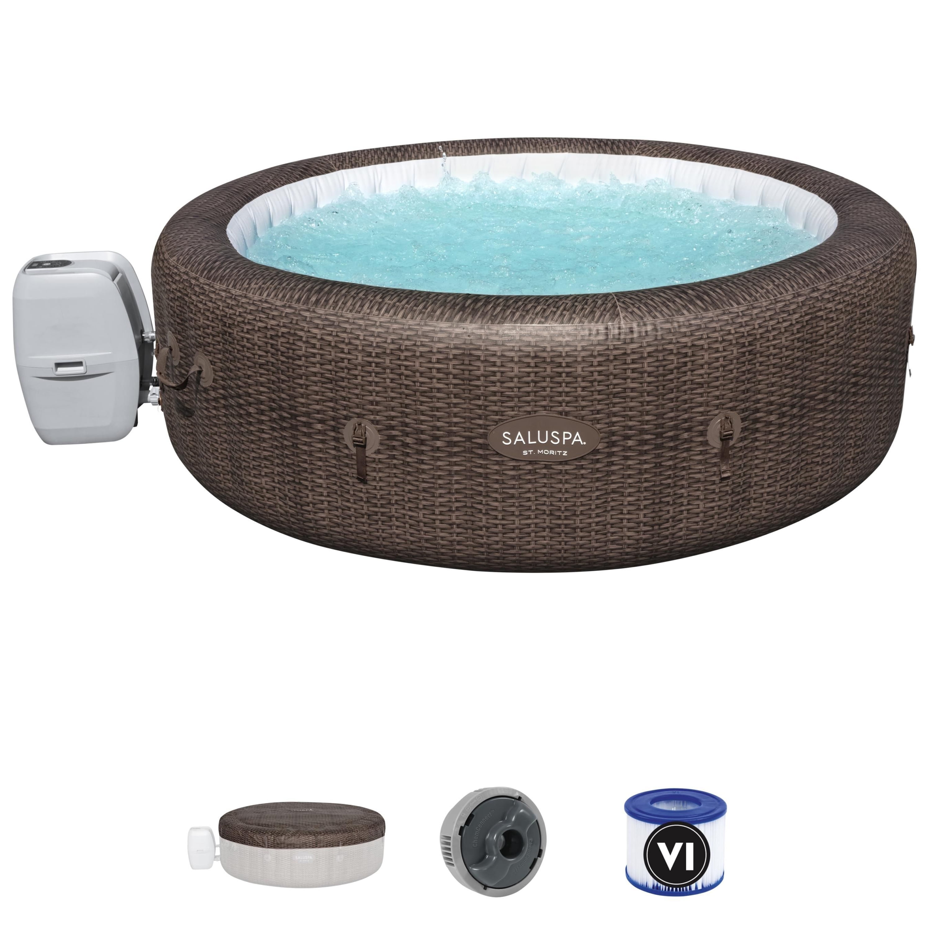 Bestway St. Moritz SaluSpa 2-7 Person Inflatable Hot Tub with 180 AirJets
