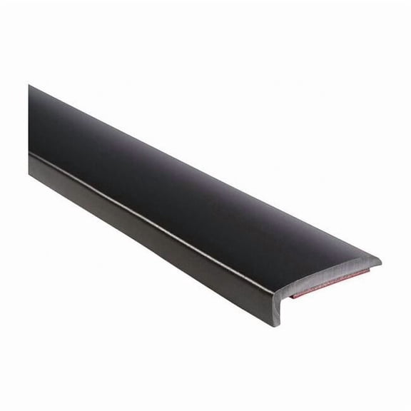 Black Polyvinyl Chloride Lip Guard 25 ft L, 1 1/16 in W, 1 1/16 in H