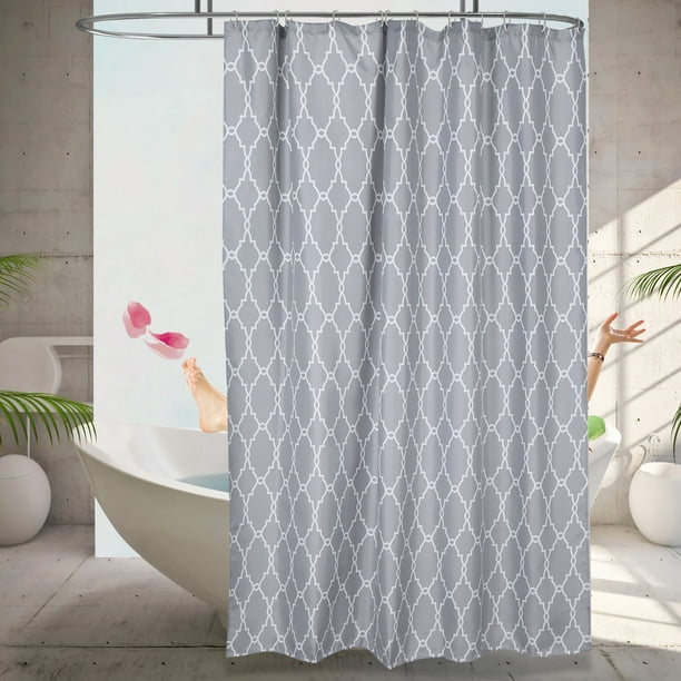 Shower Curtain Waterproof 70x70” Inches Bathroom Shower Drape Liner Print Polyester Fabric Bathroom Curtain w/ 12 for Shower Stall -
