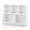 White, variant on Furnibear 5-Cube Anti-Tipping Stackable Toy Box Cabinet, White