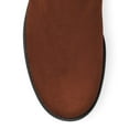 thumbnail image 2 of YDN Women Comfortable Pull On Over The Knee Flats Heels Boots Round Closed Toe Knee High Low Heels Winter Shoes Size 11 Brown, 2 of 4
