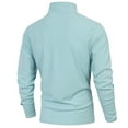 thumbnail image 4 of hotojiny Men's Quarter Zip Pullover Long Sleeve Colorblock Golf Shirts Lightweight Fashion Stand Collar Work Sweatshirts, 4 of 6