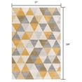 thumbnail image 3 of 2â€™ x 13â€™ Yellow Triangular Lattice Runner Rug, 3 of 8