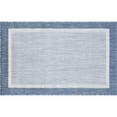 thumbnail image 3 of 2x3 Water Resistant, Small Indoor Outdoor Rugs for Patios, Front Door Entry, Entryway, Deck, Porch, Balcony | Outside Area Rug for Patio | Blue, Solid Border | Size: 2' x 3', 3 of 8